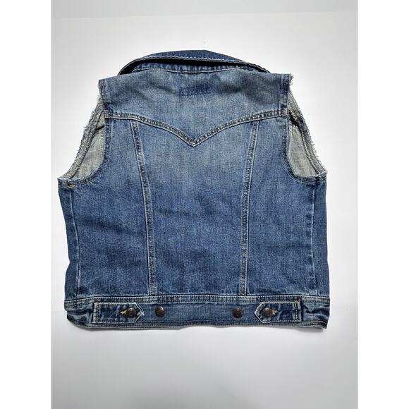 Duck Head Jeans Blue Denim Jean Jacket Vest Womens Size Small - Picture 5 of 5